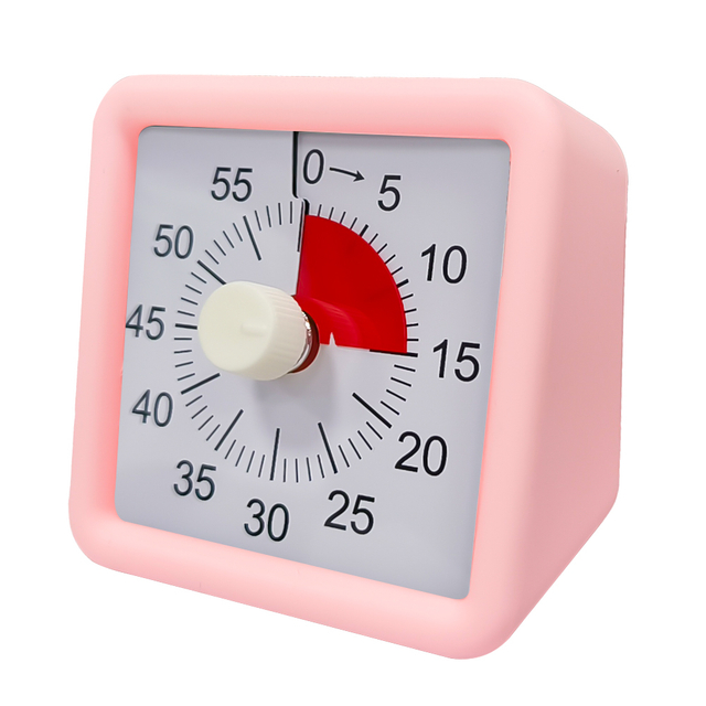 60 Minute Google Desk Timer Time Management Productivity Silicone Rubber Kitchen Timer Visual Pomodoro Study Timer for Kids