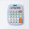 Large Screen Cute Colorful Buttons Calculator 10 Digit Dual Power Scientific Calculator Solar Plastic Desktop Calculator