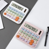 Cute Colorful Buttons Calculator 12 Digit Desktop Dual Power Calculator Solar Plastic Scientific Calculator 