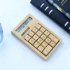 12 Digit Bamboo Dual Power Calculator Big Keys Desktop Calculator Battery Or Solar Power Scientific Calculator 