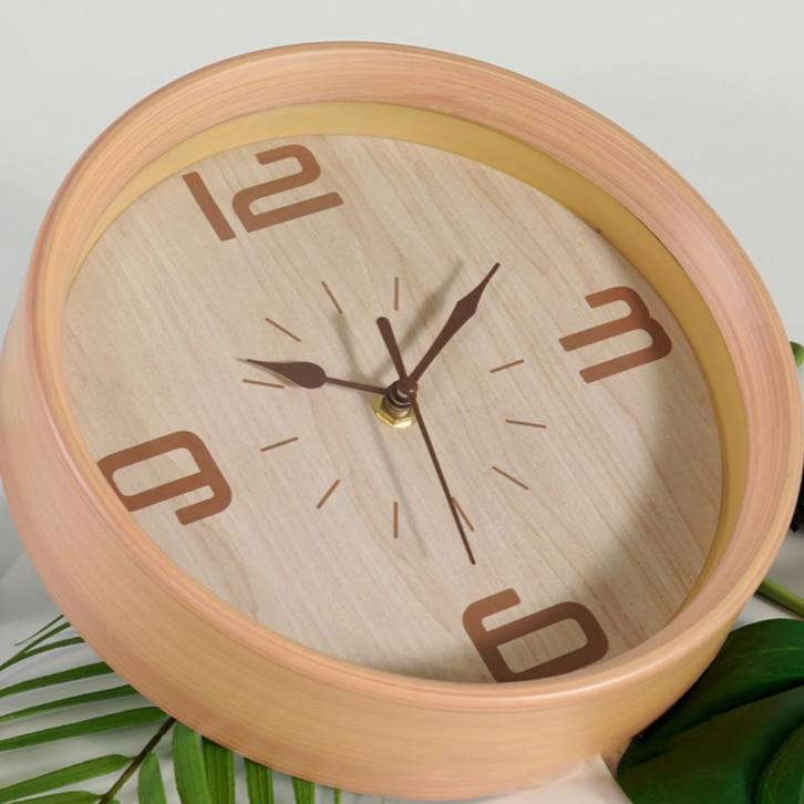 Details of 9 Inch Custom Wooden Silent Wall Clock