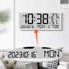 Digital Table Alarm Clock LCD Wall Clock Display Temperature Humidness Digital Desk Clock 