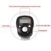 Two Buttons Electronical Counter Ring Style Hand Ta