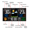 Indoor Outdoor Temperature Humidity Forecast Weather Station Large Screen Digital Table Desk Clock Smart Weather Clock