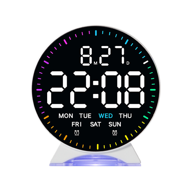  LED Alarm Clock with Light Multi-functional Digital Table Alarm Clock Reloj Digital Desk Clock Display Week Calendar