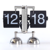 Custom Table Retro Flip Clock with Sound Control LED Nightlight Desk Page Turning Desk Clock Senior Auto Flip Calendar Clock