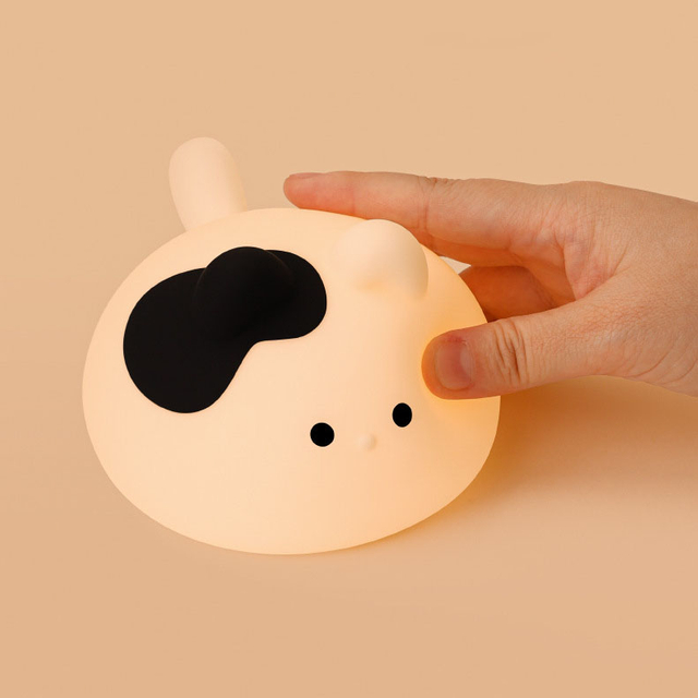 Creative Animal Cat Sleeping Lamp Desk Decor Bedroom Bedside Table Lamp Silicone Night Lamp LED Touch Sensor Night Light