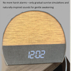White Noise Sleep Alarm Clock Simulated Sunlight Wake-up Fabric Alarm Clock Digital Desk Clock Table Alarm Clock with Light