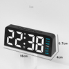 Multi-functional Digital Alarm Clock LED Digital Desk Clock Display Temperature Week Calendar Table Alarm Clock with Light