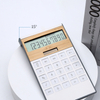 Dual Power Bamboo Calculator 10 Digits Solar Power Plastic Calculator Scientific Desktop Calculator