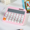 12 Digit Dual Power Calculator Large Screen Solar Power Cute Colorful Buttons Calculator Desktop Plastic Scientific Calculator