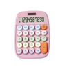 Large Screen Cute Colorful Buttons Calculator 10 Digit Dual Power Scientific Calculator Solar Plastic Desktop Calculator