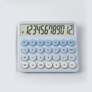 Large Screen Colorful Calculator 12 Digit Electronic Plastic Calculator Battery Power Desktop Scientific Calculator