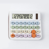 Cute Colorful Buttons Calculator 12 Digit Desktop Dual Power Calculator Solar Plastic Scientific Calculator 