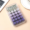 Battery Powered Plastic Transparent Calculator 10 Digits Gradient Color Keyboard Calculator Scientific Desktop Calculator
