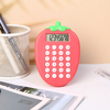 Large Screen Strawberry Scientific Calculator 8 Digit Dual Power Electronic Calculator Solar Power Desktop Calculator