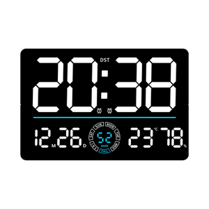 LED Large Display Week Calendar Temperature Digital Alarm Wall Clock with Timer
