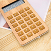 12 Digit Bamboo Calculator Battery or Solar Power Scientific Calculator Dual Power Desktop Calculator