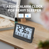 LCD Digital Desk Table Alarm Clock with Temperature Humidity Date Wake Up Alarm Clock Reloj Wall Clock