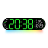 LED Digital Table Clock Display Temperature Week Calendar Wall Clock with Light Digital Desk Alarm Clock 