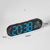 LED Digital Table Clock Display Temperature Week Calendar Wall Clock with Light Digital Desk Alarm Clock 