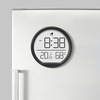 LCD Wall Clock Multifunction Magnetic Digital Desk Table Alarm Clock Display Temperature Humidness