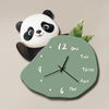 Creative Customize Cute Cartoon Elephant Rabbit Panda Clock For Home Decor Wooden Wall Clocks