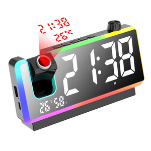 Projector Mirror Desk Alarm Clock Table Alarm Clock With Temperature Date Digital LED Projection Alarm Clock