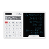 Modern 12 Digit Battery Or Solar Power Calculator with Notepad Dual Power Desktop Calculator with Writing Board