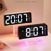 Multi-functional Digital Alarm Clock LED Digital Desk Clock Display Temperature Week Calendar Table Alarm Clock with Light