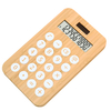 10 Digit Silicone Rubber Keys Calculator Battery Or Solar Power Desktop Calculator Bamboo Dual Power Scientific Calculator