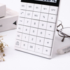 LED Large Screen Seamless Key Calculator Solar Power Plastic Desktop Calculator 12 Digits Scientific Dual Power Calculator