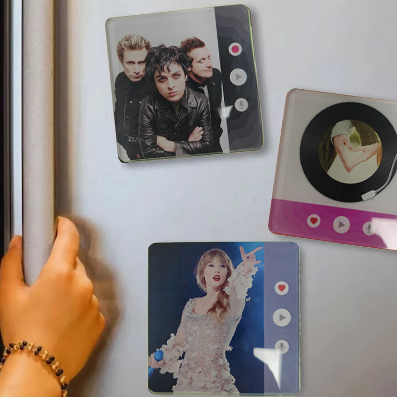 Customizable Quran Speaker Album Fridge Magnet with Music Muslin Prayer Music Player Personalized Photo Album Fridge Magnet