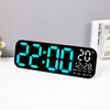 Wall Clock Display Temperature Week Calendar Digital Table Desk Alarm Clock With Timer 