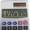10 Digits Aluminum Alloy Calculator Solar Power Calculator Dual Power Scientific Calculator