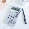 Solar Power Desktop Calculator Learning Office Supplies 10 Digits Plastic Calculator Dual Power Scientific Calculator