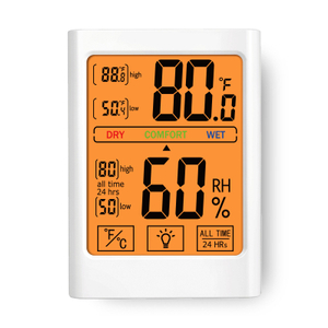 Indoor Household Digital Thermometer Hygrometer Large Screen Backlit Magnet Thermometer Hygrometer