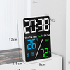 Multifunction LED Alarm Clock Display Temperature Humidness Digital Table Desk Clock
