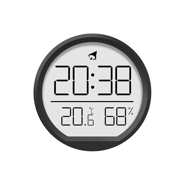 LCD Wall Clock Multifunction Magnetic Digital Desk Table Alarm Clock Display Temperature Humidness