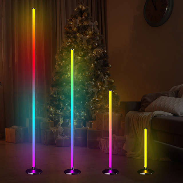 Gaming Room Living Room Atmosphere Lighting Mobile APP Remote Dimming Color Floor Lamp LED Corner Light