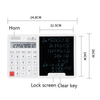 12 Digit Voice Music Calculator with Writing Board Battery Powered Electronic Desktop Calculator with Notepad