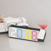 Multifunctional Desk Clock Digital Alarm Clock Display Date Temperature LED Mirror Projection Clock