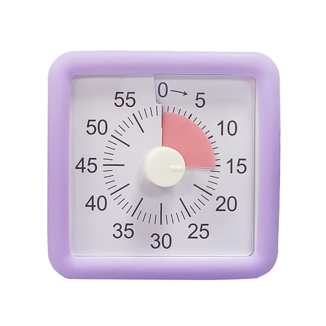 Productivity Countdown Google Timer Silicone Rubber Study Pomodoro Timer Cube Visual Desk Timer for Kids