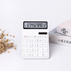 Minimalist Large Screen Calculator Battery Or Solar Power Plastic Scientific Calculator 12 Digits Desktop Dual Power Calculator