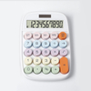 Large Screen Cute Colorful Buttons Calculator 10 Digit Dual Power Scientific Calculator Solar Plastic Desktop Calculator
