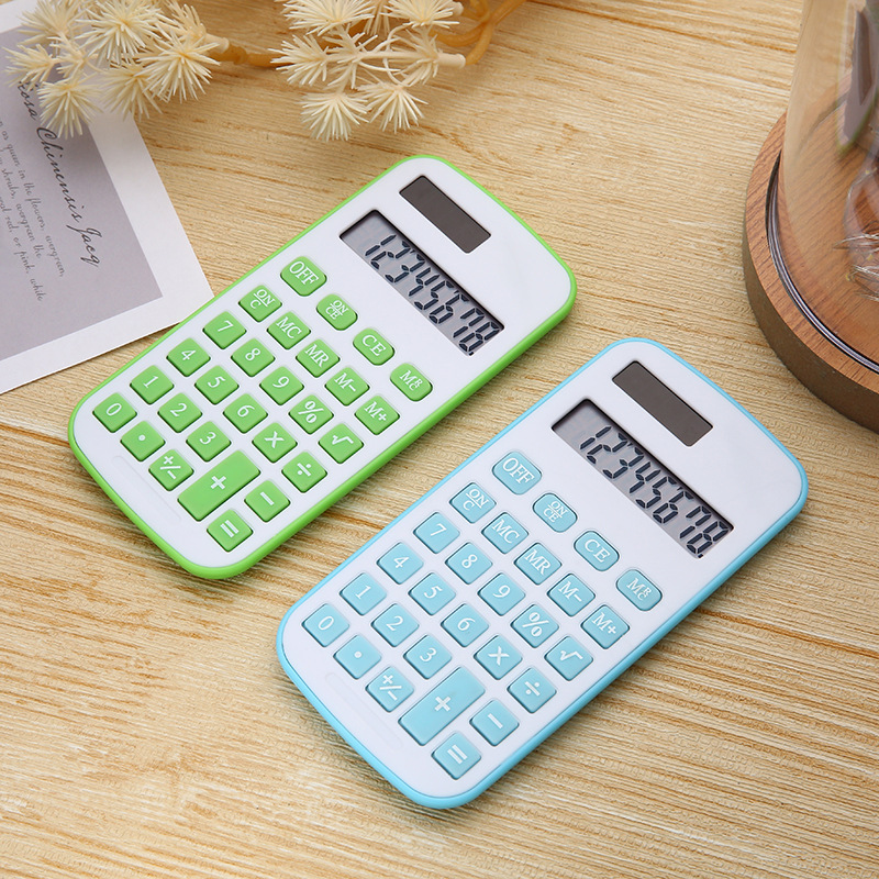 8 Digit Dual Power Calculator Learning Office Supplies Battery Or Solar Power Calculator Scientific Desktop Calculator