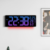 Multifunction LED Wall Clock Display Temperature Week Calendar Reloj De Pared Digital Alarm Clock with Night Light
