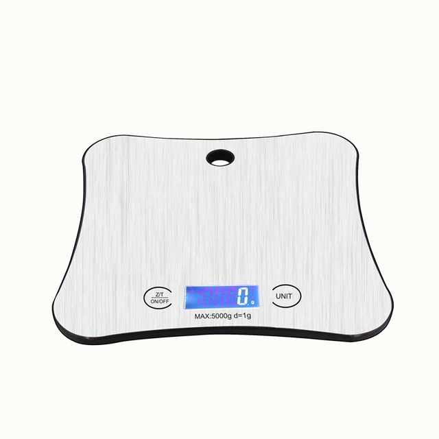 Stainless Steel Digital Kitchen Scale with Tare Function Maximum Weight 5kg Multifunctional Electronic Scale for Food 