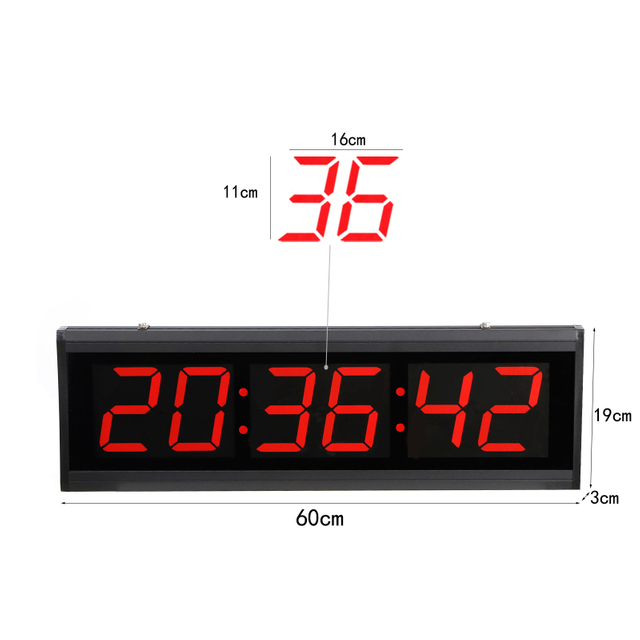 LED Special Electronic Wall Clock for Competition Remote Control Countdown Digital Wall Clock
