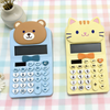 Customizable Cute Cartoon Figurines Calculator Learning Supplies Children Electronic Plastic Calculator Desktop Calculator